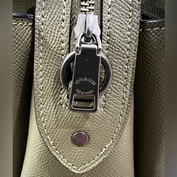 NWT Coach Leather LILLIE Carryall Satchel, Kelp Green $428 - Picture 10 of 10